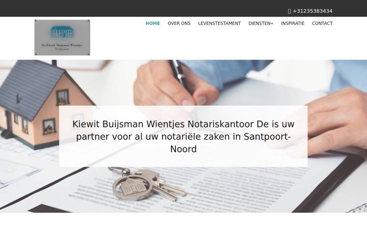 Screenshot stránky dekiewit.nl