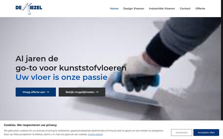 Screenshot stránky dekiezel.nl