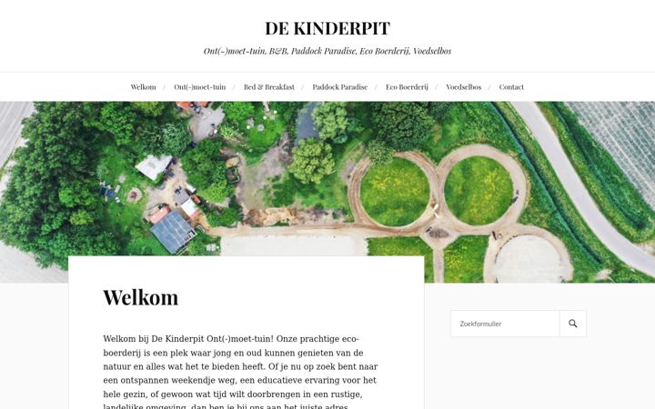 Screenshot stránky dekinderpit.nl