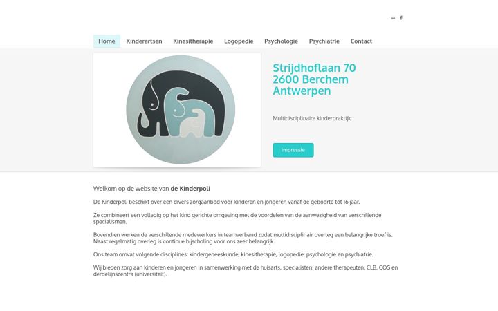 Screenshot of dekinderpoli.be