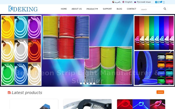 Screenshot of dekingled.com