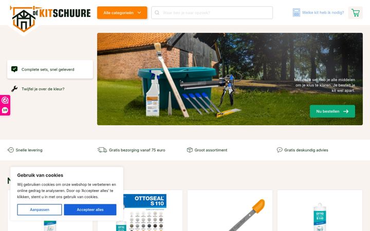 Screenshot stránky dekitschuure.nl