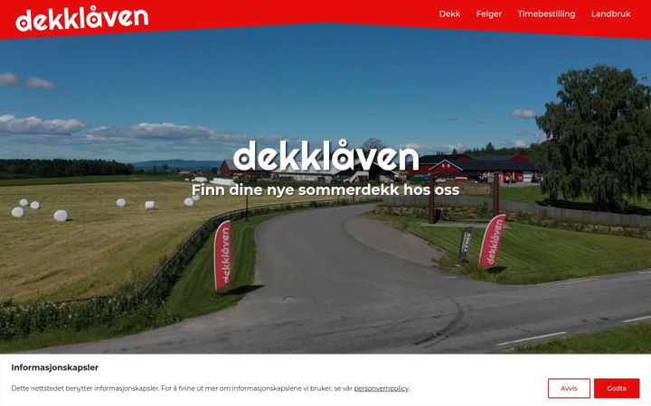 Screenshot stránky dekklaaven.no