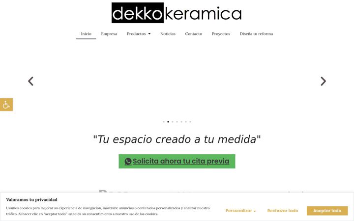 Screenshot of dekkokeramica.com
