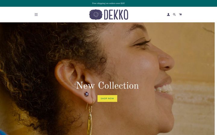 Screenshot of dekkotrading.com