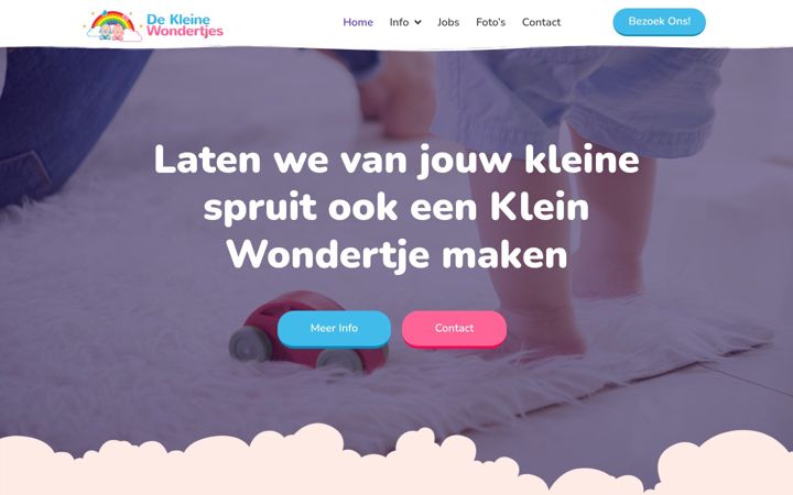 Screenshot of dekleinewondertjes.be