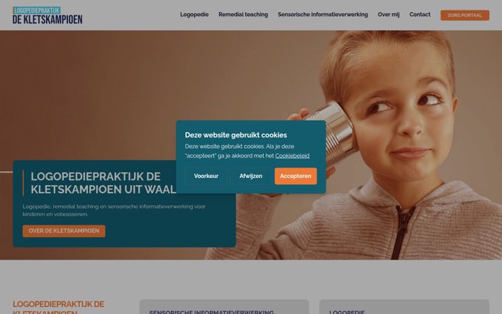 Screenshot stránky dekletskampioen.nl