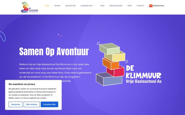Screenshot of deklimmuur.be