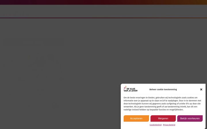 Screenshot stránky deklusvanjeleven.nl