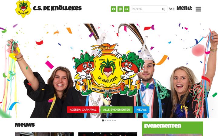 Screenshot stránky deknollekes.nl