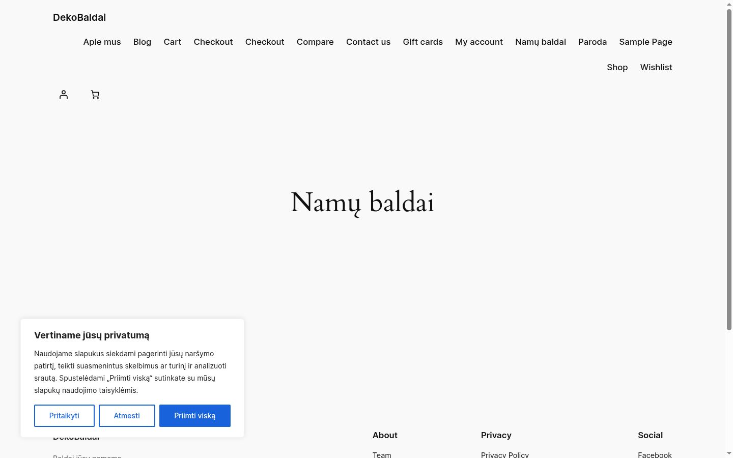Screenshot tal-banner tal-kunsens muri qabel kwalunkwe interazzjoni