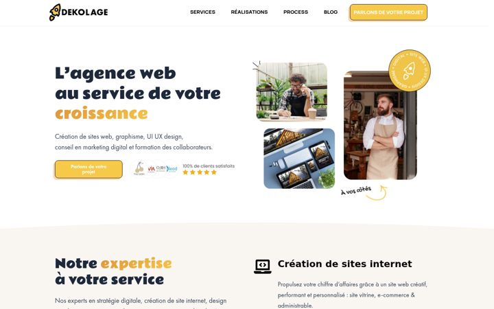 Screenshot of dekolage.fr