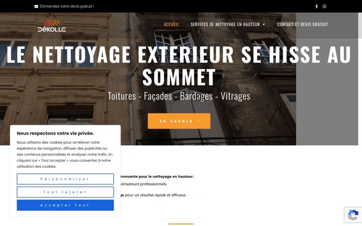 Screenshot of dekolle.fr