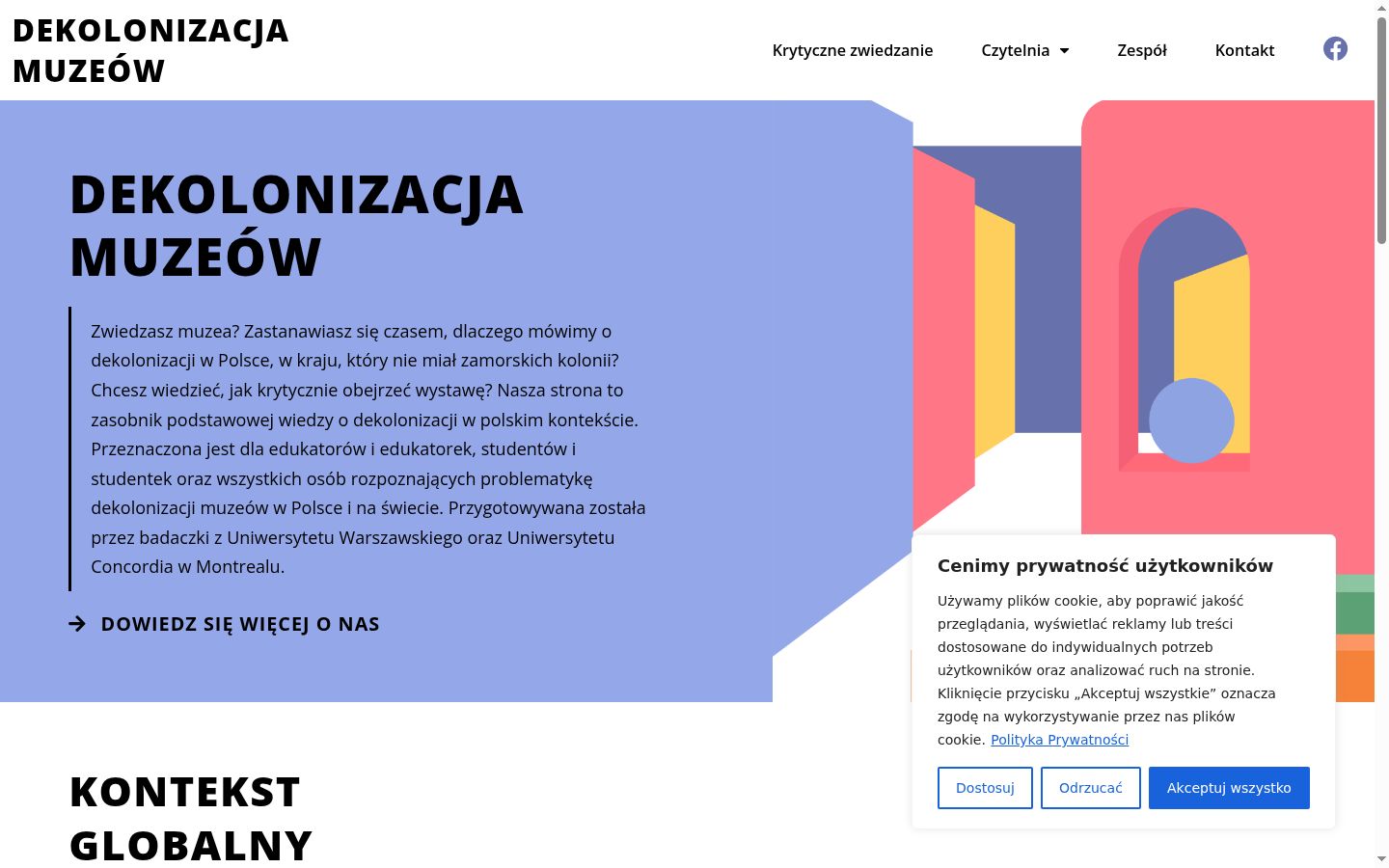 Snimka zaslona bannera za privolu prikazanog prije bilo kakve interakcije