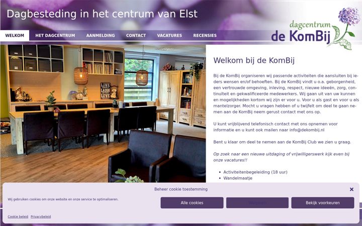 Screenshot stránky dekombij.nl