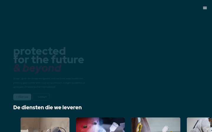 Screenshot stránky dekoninggroep.nl