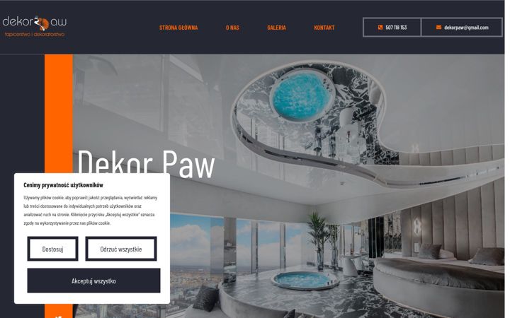 Snimka zaslona za dekor-praw.com.pl