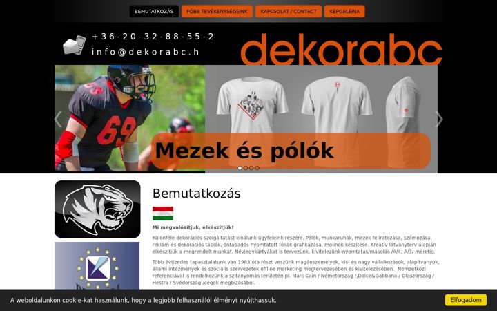 Zrzut ekranu dekorabc.hu