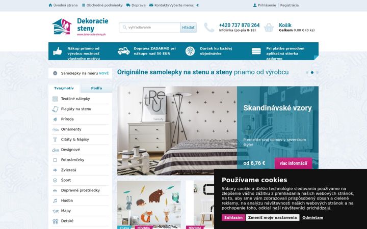 Screenshot of dekoracie-steny.sk