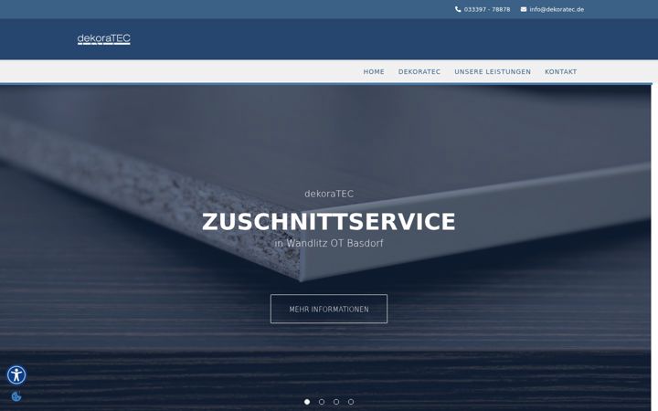 Screenshot of dekoratec.de