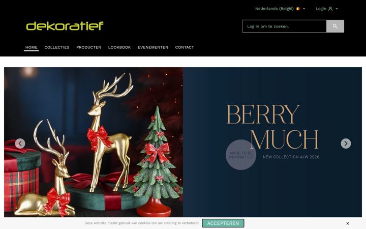 Screenshot of dekoratief.be