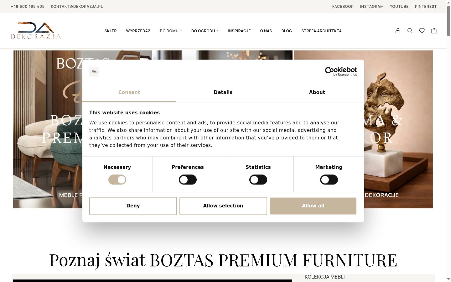 Sutikimo reklamjuostės, rodytos prieš bet kokią sąveiką, ekrano kopija