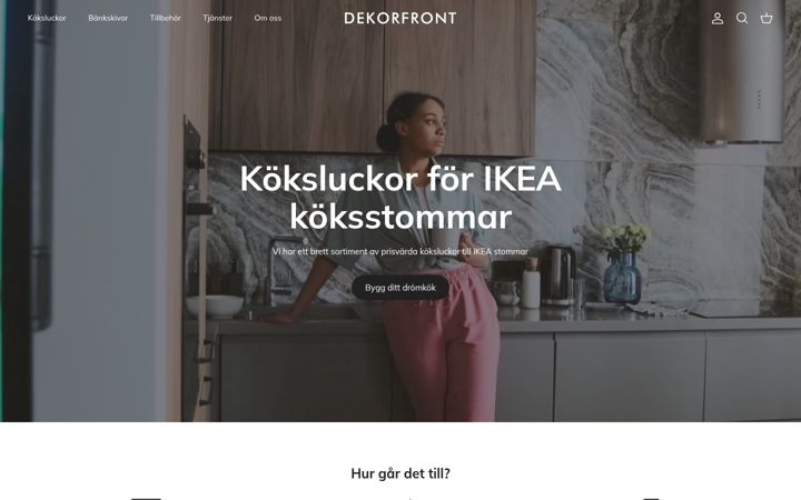 Screenshot of dekorfront.se
