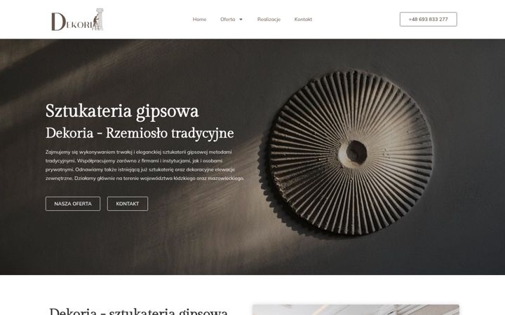 Snímek obrazovky dekoria-skierniewice.pl