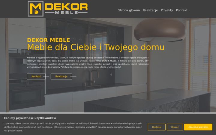 Snímek obrazovky dekormeble.pl