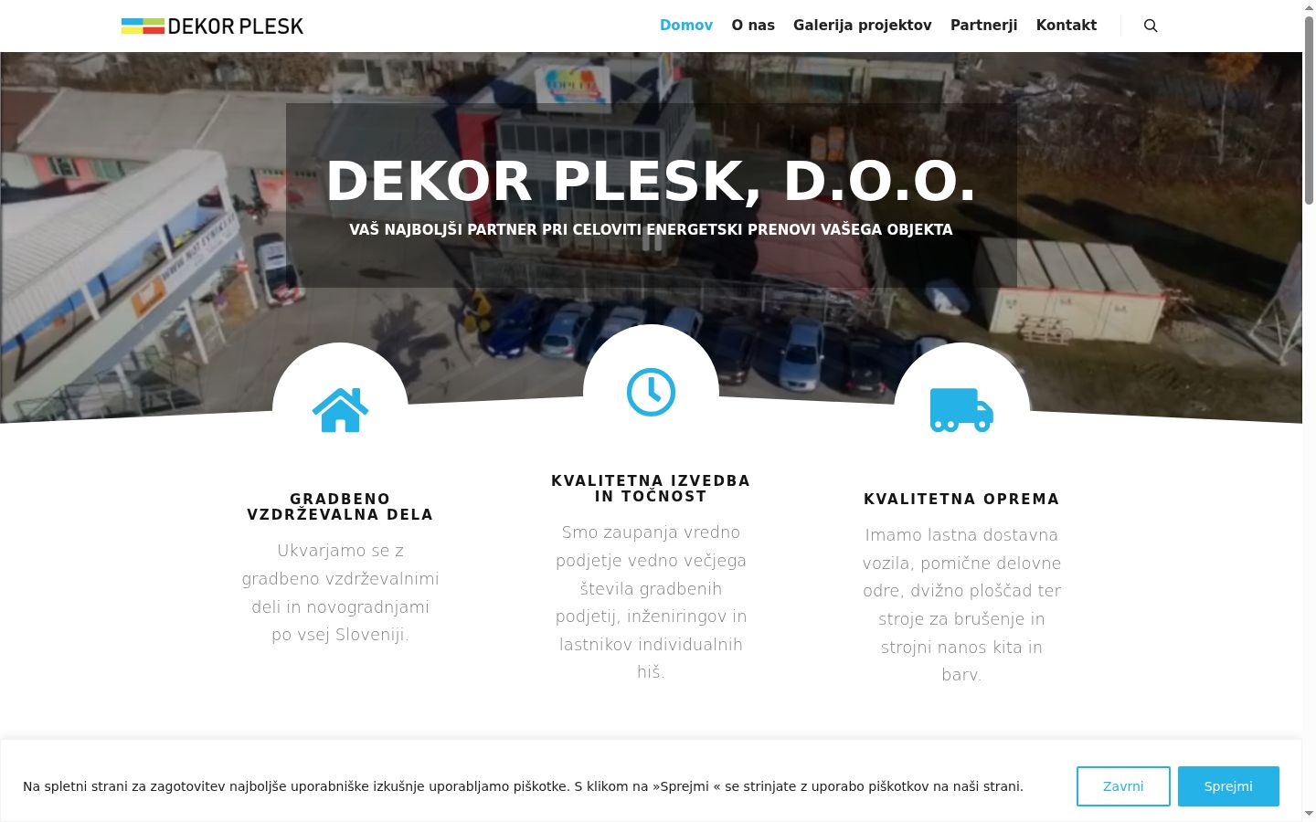 Screenshot des Einwilligungsbanners vor jeglicher Interaktion