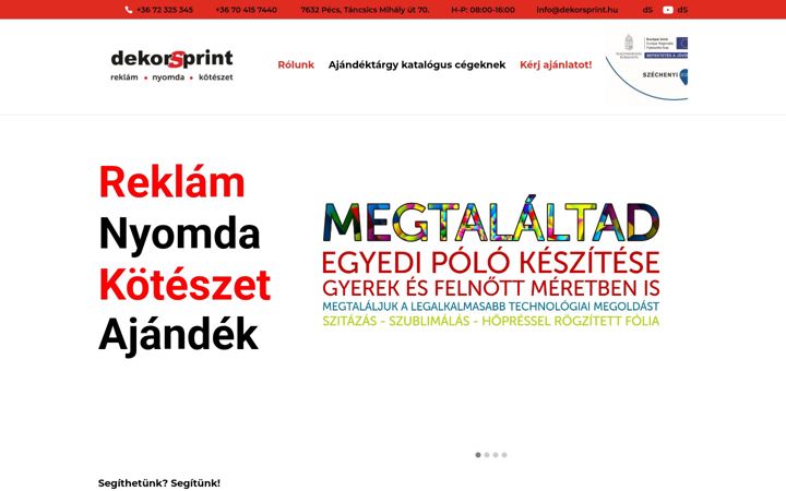 Screenshot von dekorsprint.hu