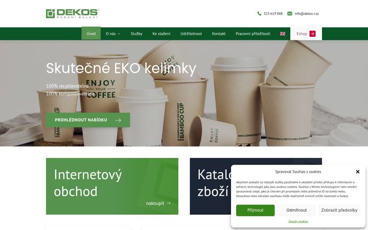 Skärmbild av dekos-r.cz