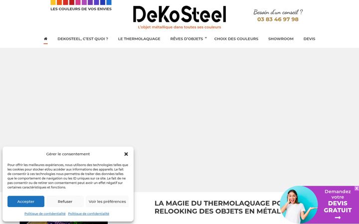 Screenshot of dekosteel.fr