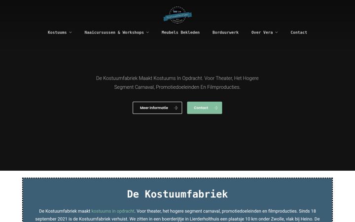 Ekrano kopija dekostuumfabriek.nl