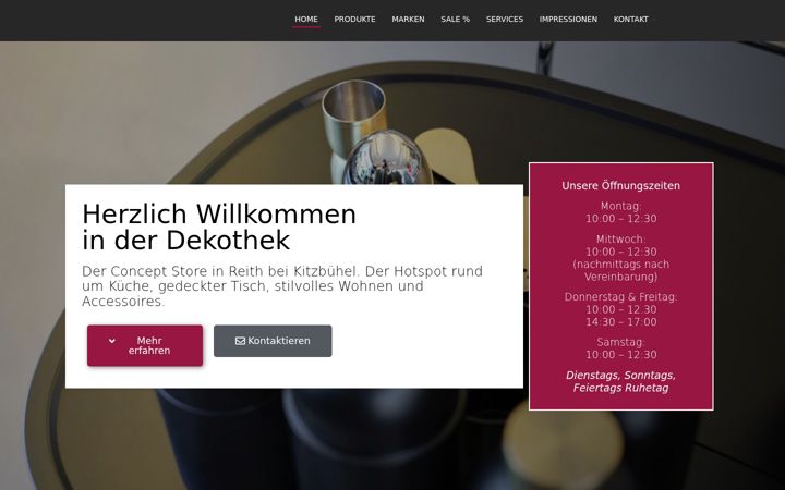 Screenshot of dekothek.at