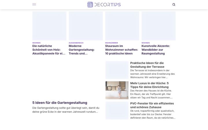 Screenshot of dekotipps.com