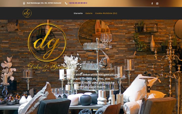 Screenshot of dekoundgenuss.com
