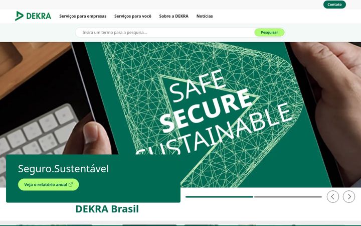 Ekraanipilt saidist dekra.com.br