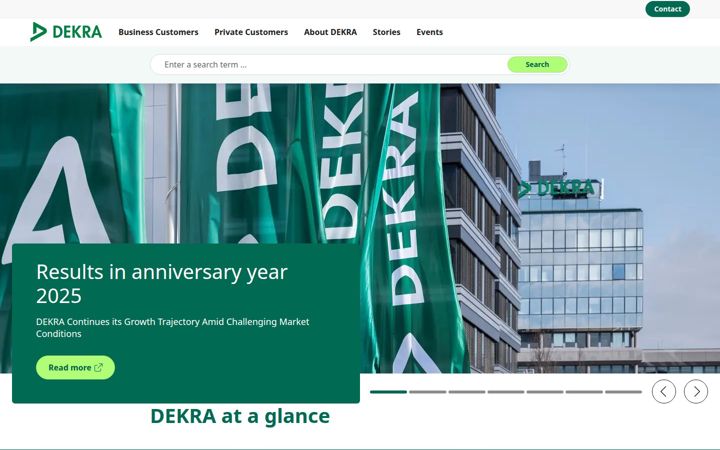 Screenshot of dekra.com