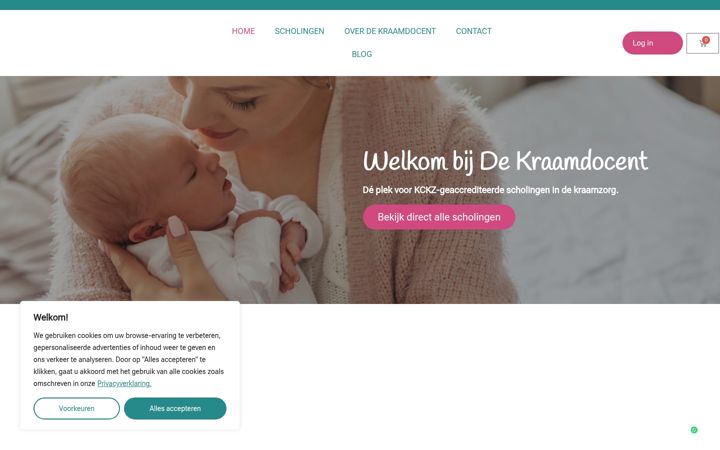 Screenshot stránky dekraamdocent.nl