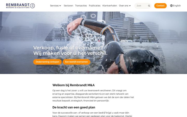 Screenshot stránky dekrachtvanhetplan.nl