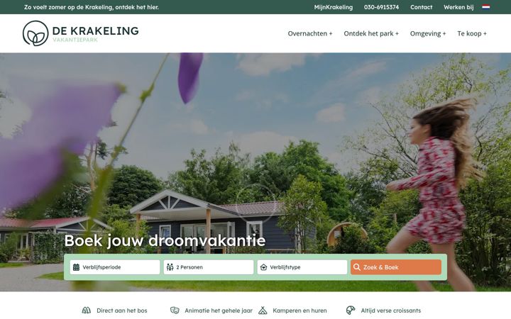 Screenshot stránky dekrakeling.nl