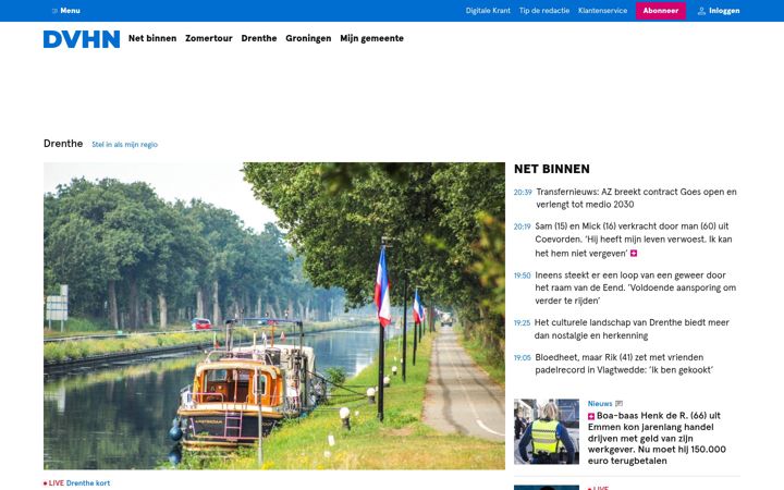 Screenshot stránky dekrantvanmiddendrenthe.nl