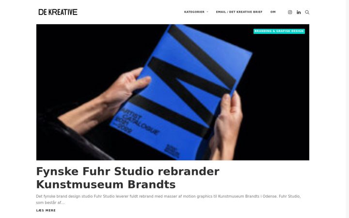 Captura de ecrã de dekreative.dk