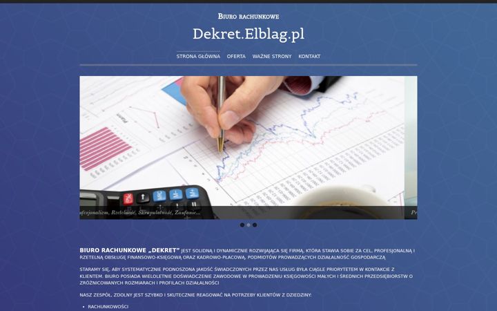 Screenshot of dekret.elblag.pl