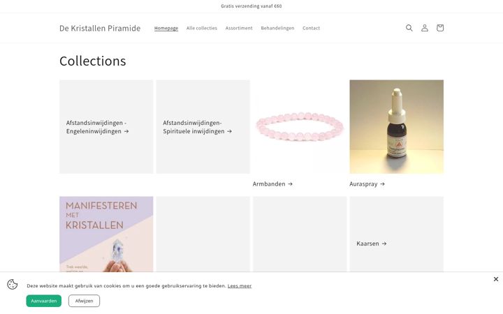 Screenshot of dekristallenpiramide.be