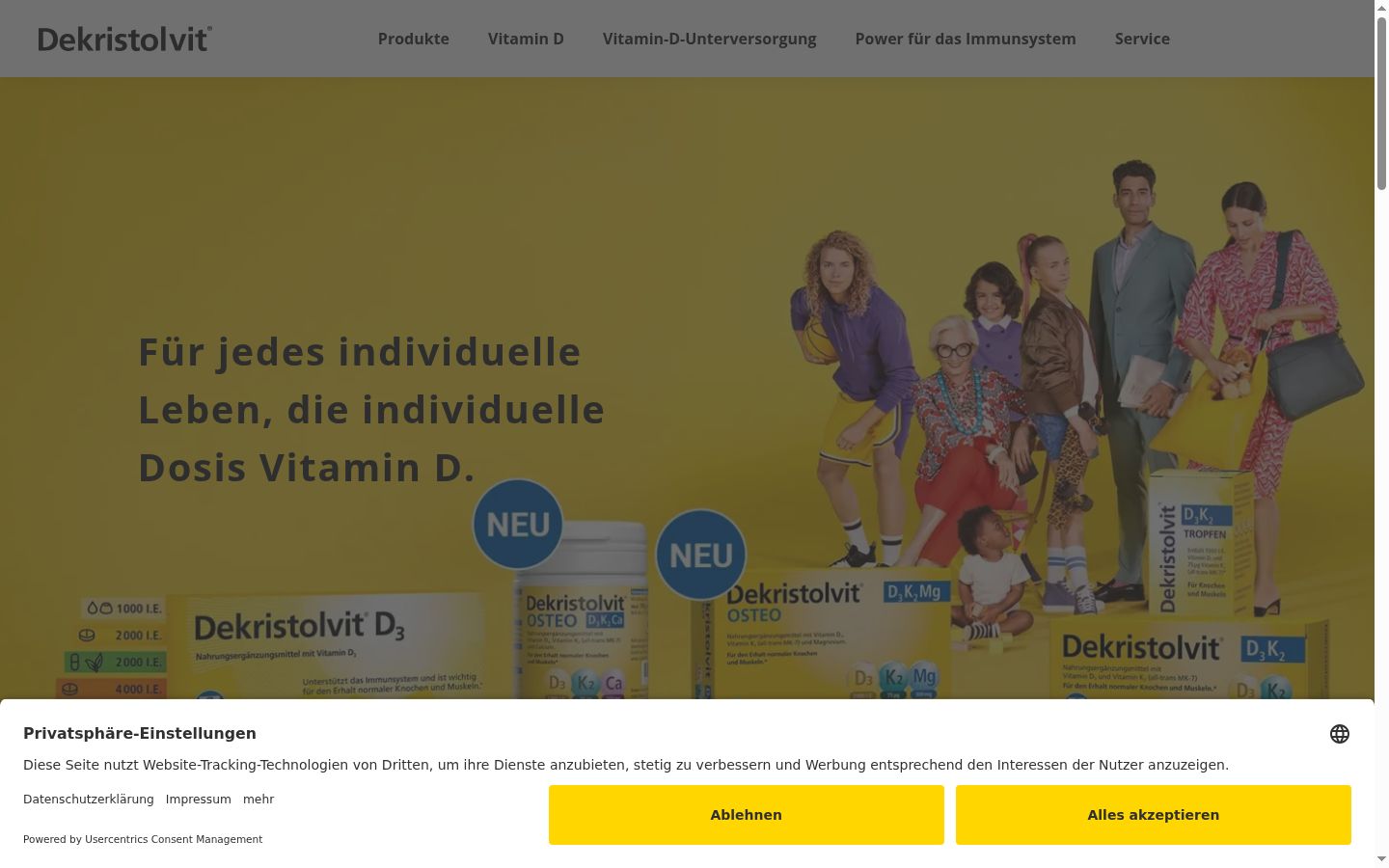 Screenshot tal-banner tal-kunsens muri qabel kwalunkwe interazzjoni
