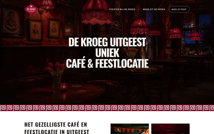 Screenshot of dekroeguitgeest.nl