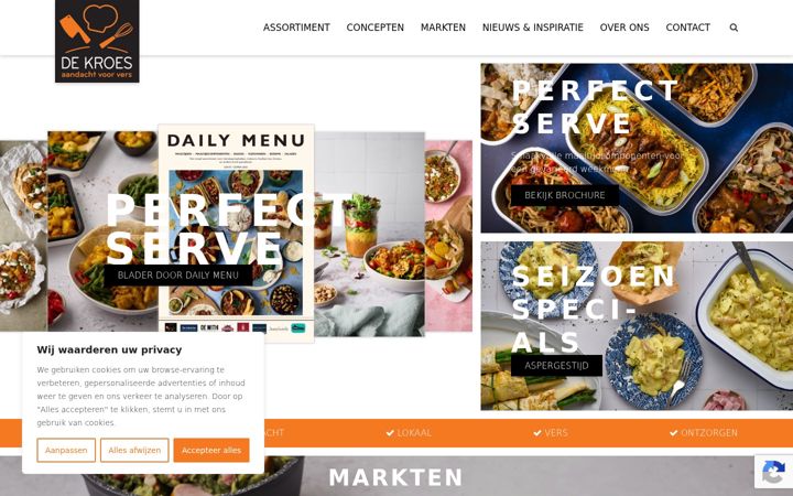 Screenshot of dekroes.nl