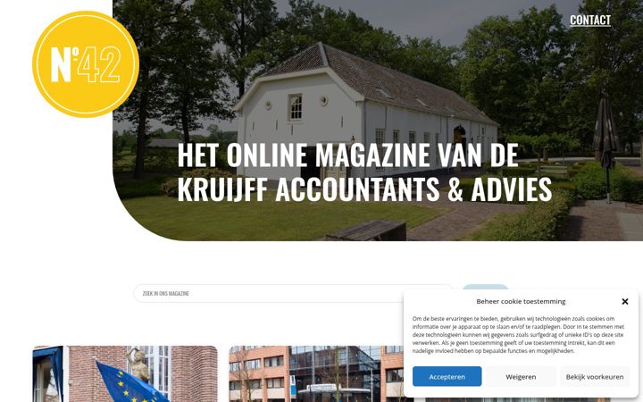 Screenshot of dekruijffaccountants.nl